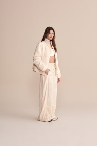 Wide Nylon Flux Mixcloud Pants