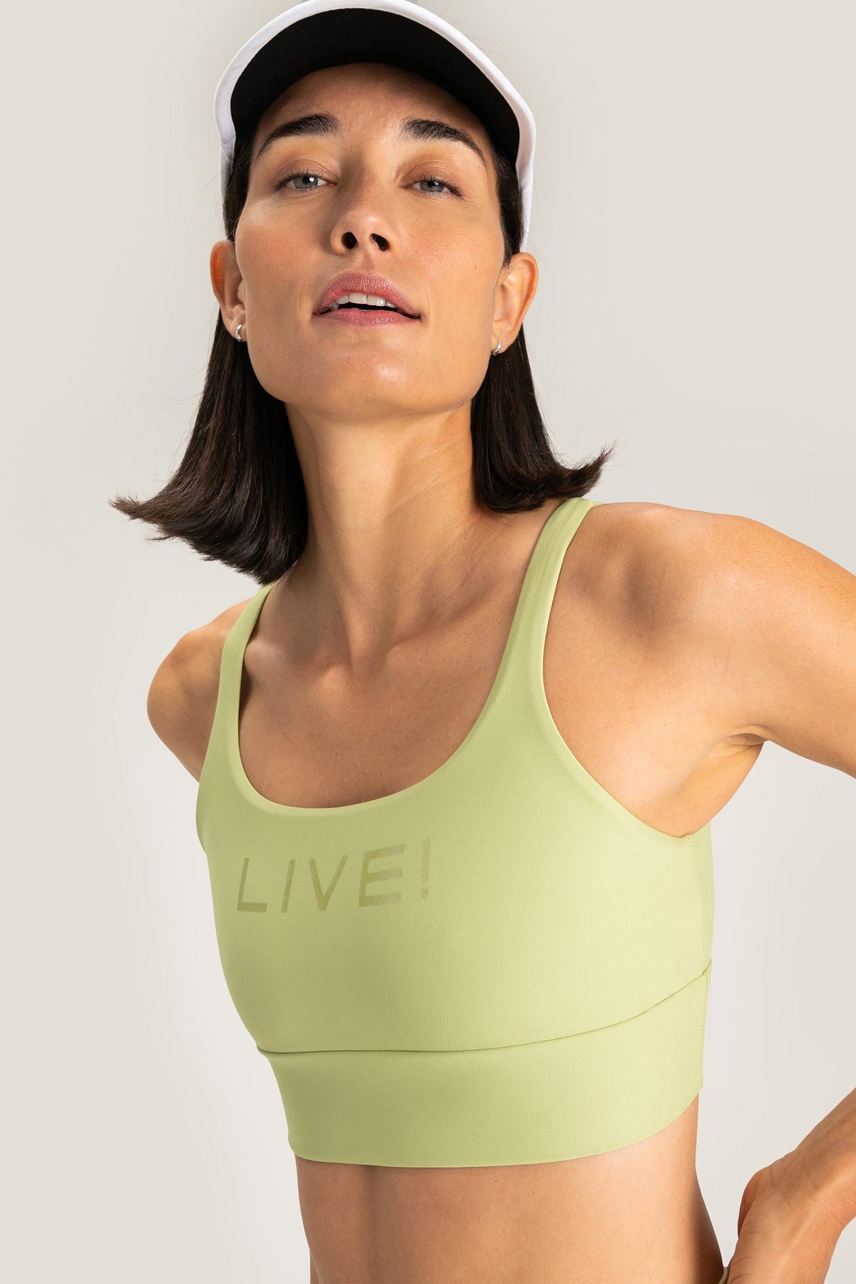 LIVE! Icon Lux Mid Crop Sports Bra