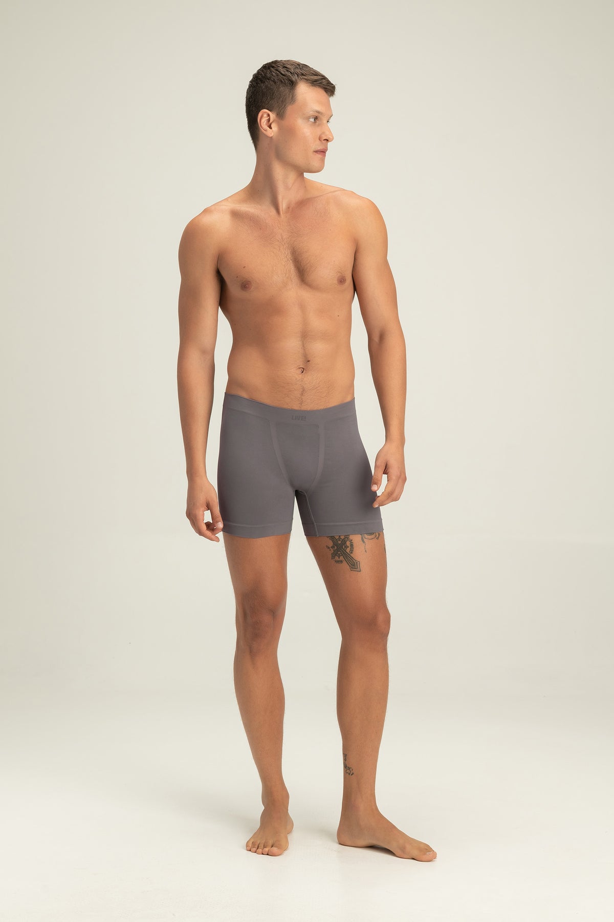 Seamless Boxer Briefs Mid-Tight